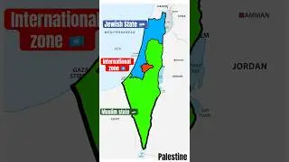 Division of Israel-Palestine #map #israel #palestine #shorts