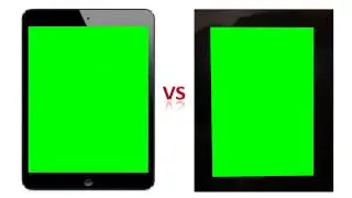 ipad mini vs kindle fire in green screen free stock footage