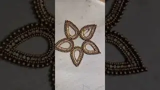 3D patchwork in aari hand embroidery workshop #abiaariworld #viral