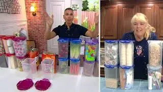 LocknLock 4 piece Tall Canister Storage Set on QVC