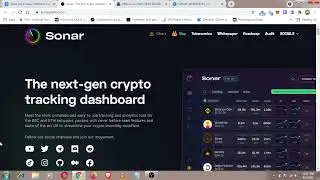 SONAR - The next-gen crypto tracking dashboard ($PING TOKEN)