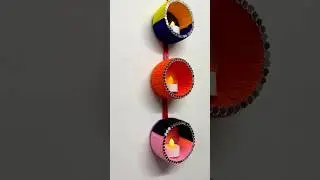 Home Decor with empty Tape roll #diy #shorts #craft #claycraftcorner #homedecor