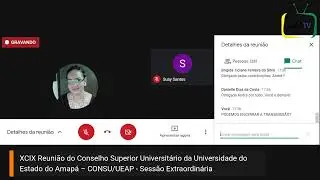 XCIX Reuni&atilde;o do CONSU/UEAP - sess&atilde;o extraordin&aacute;ria