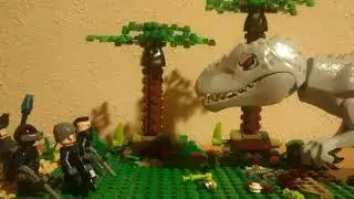 Indominus Rex VS ACU Troopers - Lego Jurassic World (Stop Motion)