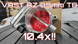 VastAZ 85mm Throttle Body // My A6 hit 10.4x!!!