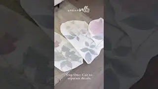 Transforming Spaces: Custom Floral Wall Art Installation Guide | Behind the Scenes #shorts #custom