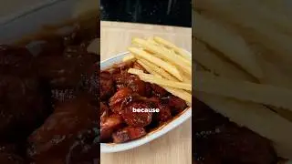 This German dish was created bc the Brits invaded India #currywurst #snacks #foodfacts #foodhistory
