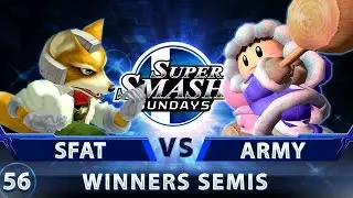 SSS 56 - CLG.SFAT (Fox) vs. Top Shelf | ARMY (ICs) - SSBM Top 32 Winners Semis - Smash Melee