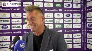 Edzői nyilatkozatok: B&eacute;k&eacute;scsaba 1912 Előre - Budafoki MTE 2-1 (1-1)