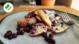 Kaiserschmarrn mit wilden Blaubeeren, ohne Rosinen