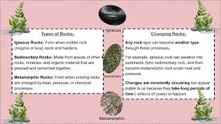 5 Minute Science: The Rock Cycle and Energy Flow- NGSS MS-ESS2-1