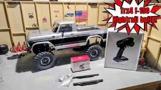 Part 8: trx4 f-150 hightrail build! Hobbywing fusion se 1800, dumbo RC remote and receiver!