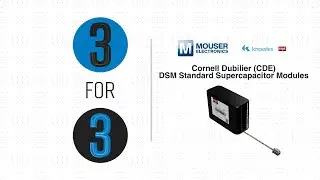 Cornell Dubilier (CDE) DSM Standard Supercapacitor Modules: 3 for 3 | Mouser Electronics