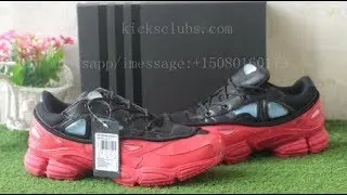 Raf Simons x Adidas Consortium Ozweego II Black Red from kickclubs.ru