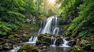 Deep Forest Stream and Birdsong, Healing Nature Sounds for Sleep