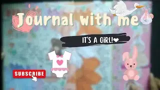 Journal with me/ It's a girl!❤️ / with calming sounds