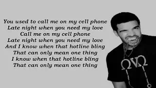 Drake   Hotline Bling  Lyrics Video FREE MP3 ORIGINAL AUDO DOWNLOAD