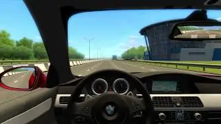 City Car Driving 1.2.5 BMW M6 TOP SPEED 330 kmh and BIG Crash