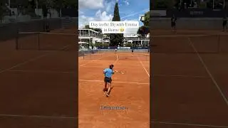 She&rsquo;s thriving in the eternal city 🏛️ #dayinthelife #emmaraducanu #tennis #rome