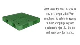 Nice Looking Plastic Pallets That Make Your Day in Truest Sense