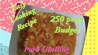 Ground Pork (Pork Giniling) with Tomato sauce & Cheese #Easycooking #Dinner #lunch
