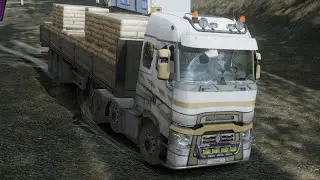 🚚 RENAULT TRUCK DRIVING in DANGEROUS Vally QUARRY 💥 @ExplainRoads 