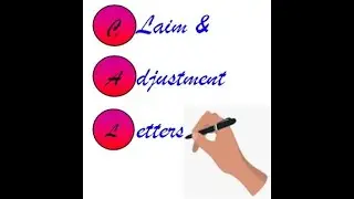 Claim and Adjustment Letter