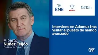 🔵DIRECTO: Feijóo interviene en Adamuz tras visitar el puesto de mando avanzado