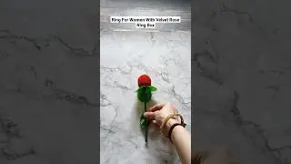 Ring With Velvet Red Rose Ring Box#shorts#shortfeed #shortsvideo#viral