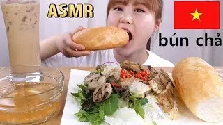 ASMR Mukbang｜베트남식 바게트 반미와 분짜, 연유커피까지 먹어보았어요!!