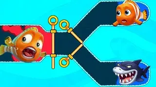 Pull the pin and save the fish bast offline mobile puzzle game #viralvideo 