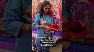 diwali offer, 3silk saree just Rs.999, 3Kurti just Rs.499 #silksareeoffer #adambakkam #kurti