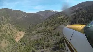 Landing behind the hogback, Big Creek, Idaho- U60