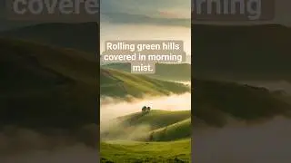 Rolling green hills covered in morning mist. #nature #beatifulnature