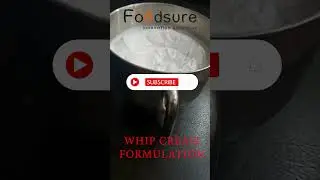 Non Dairy Whip Cream Recipe Formulation FoodSure at Your Service! Call +91-8826313121