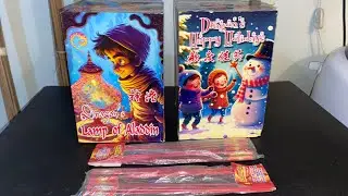 Unboxing Dragon Fireworks 16'Shots New label Price & Comparison w/freebies