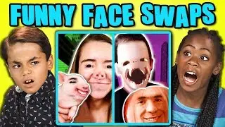 10 FUNNY FACE SWAPS (React)