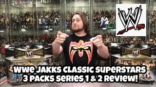 WWE Jakks Classic Superstars 3 Packs Series 1 & Series 2 Review! WrestleMania 5 Sets & Champions!