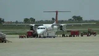 SpiceJet Bombardier Q400 Landing at Colombo-Bandaranaike International Airport  (SG3314 | VT-SUM)