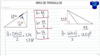 ÁREA DE TRIÁNGULOS