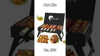 Best Foldable Charcoal Barbeque Grill 🔥 | Travel, Terrace & Picnic BBQ | Portable BBQ India