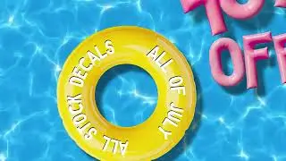 40% OFF Stock Decals For All Of July