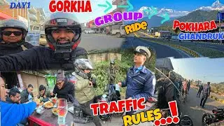 Ride on Gorkha to Pokhara||traffic checking||GHANDRUK pugna nasakera rati batoma bijok vyo||EP-1||