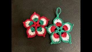 Tuto fleur étoile au crochet