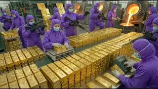 Bagaimana 10 000 ton emas mentah diubah menjadi sinar keemasan yang berkilauan di pabrik tercanggih