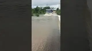 bus struck in Telangana floods #rythubidda #floods #kamareddy #telangananews #heavyrain