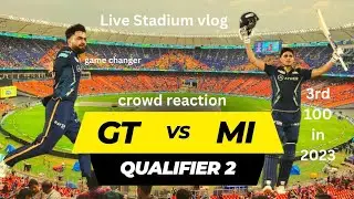 GT vs MI qualifier 2 - live match crowd reaction | Narendra Modi Stadium, Ahmedabad | sanram vlogs
