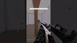 Canted sight wallbang headshot! #roblox #shorts #fps #headshot #phantomforces