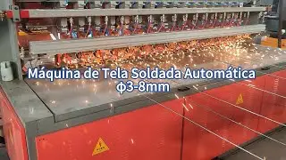 M&aacute;quina de Tela Soldada Autom&aacute;tica &phi;3 8mm  Produ&ccedil;&atilde;o R&aacute;pida e Solda Precisa com DAPU!
