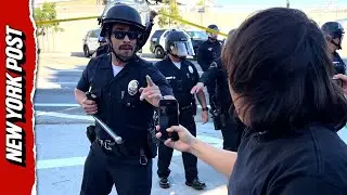 Students Clash With LAPD in Riot Gear as Anti-ICE Walkout Erupts Across LA